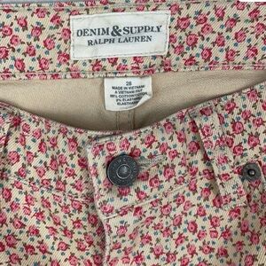 Ralph Lauren Denim Supply Vintage rose flower pant